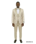 jacquard three-piece tuxedo in ivory