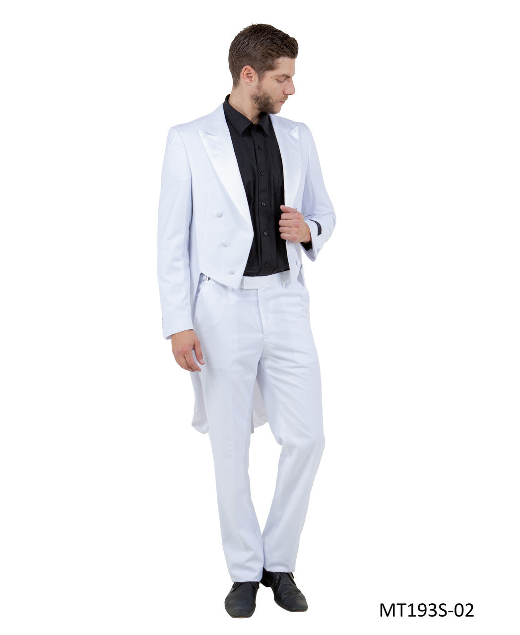 tailcoat tuxedo in white