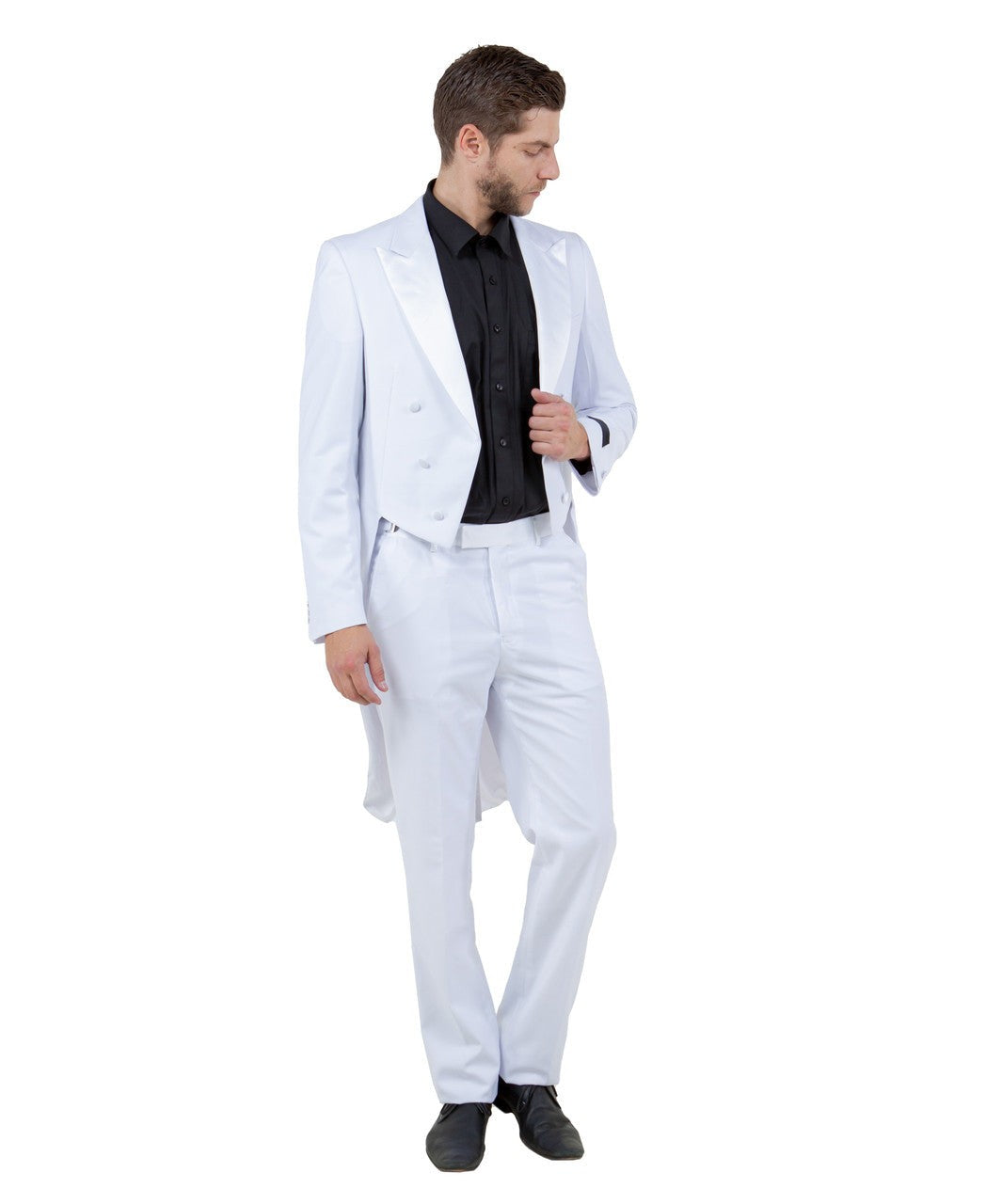 tailcoat tuxedo in white